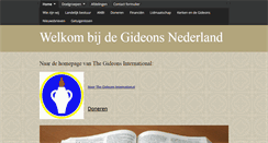 Desktop Screenshot of gideons.nl